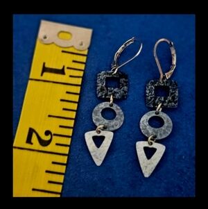 Energenic Blue Dangle Earrings